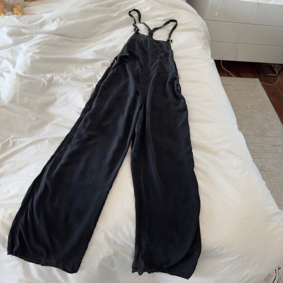 Alexander Wang Black Silky Linen Jumpsuit Size 2 - Picture 5 of 8